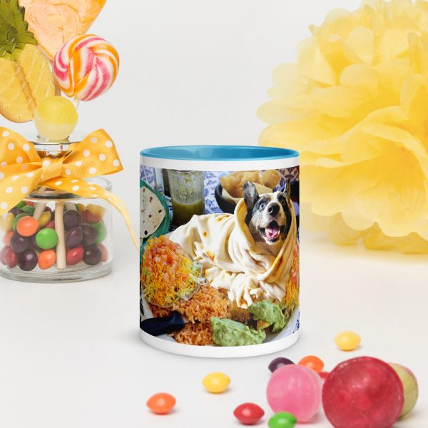 Bow Wow Burrito Mug with Color Inside - Image 6