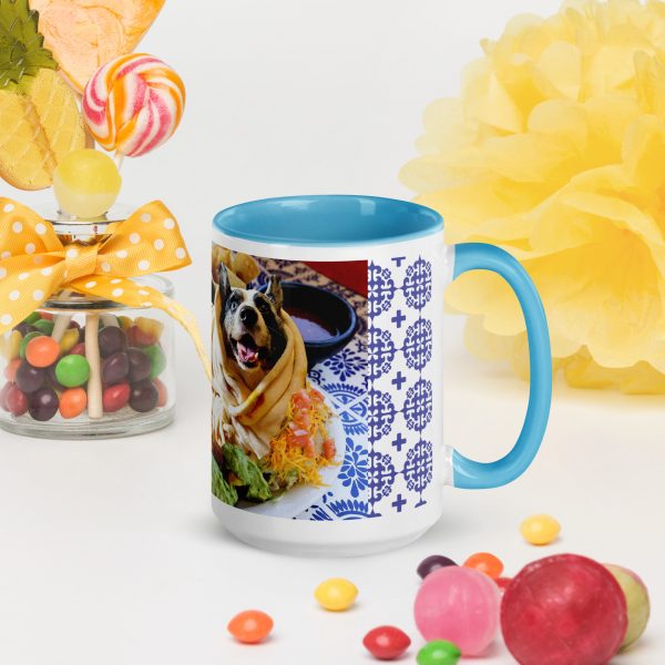 Bow Wow Burrito Mug with Color Inside - Image 8