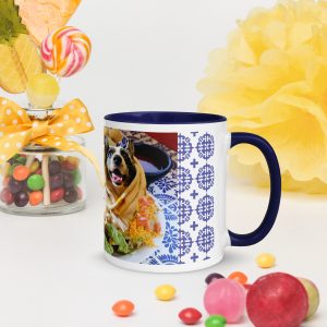 Bow Wow Burrito Mug with Color Inside