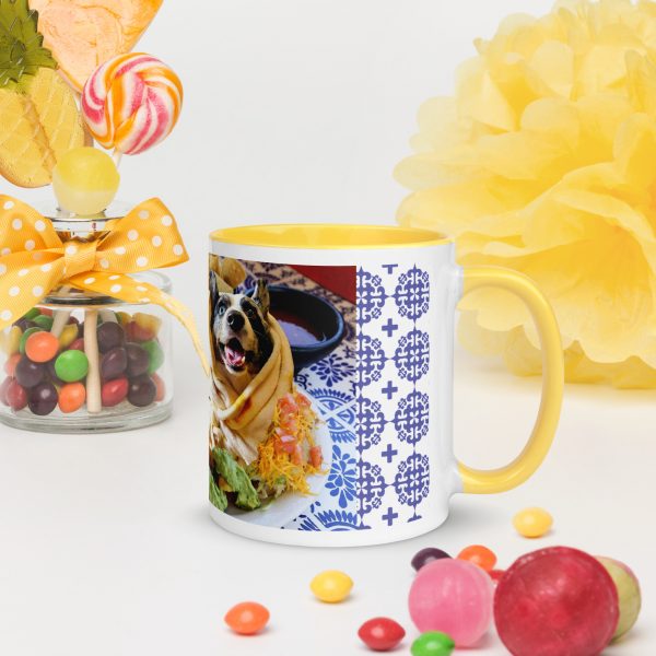 Bow Wow Burrito Mug with Color Inside - Image 11